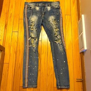 DOPE designer Mens Jean’s Burberry Look